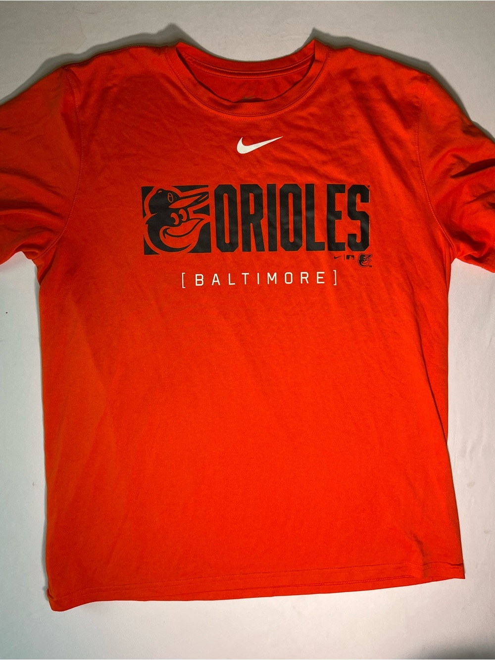 Nike Orange Baltimore Orioles Logo T-Shirt